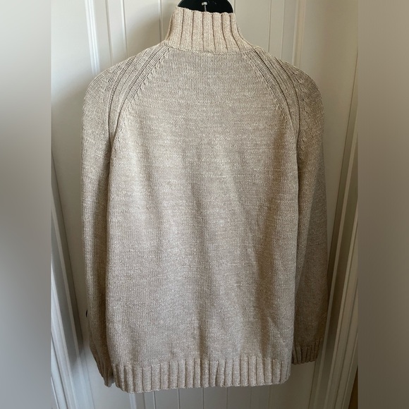 Gap Beige CottonLong Sleeve Chunky Turtleneck Sweater - Picture 7 of 10